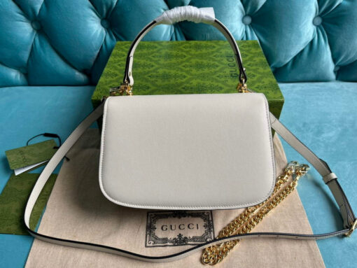 Replica Gucci 735101 Gucci Blondie Top-handle Bag White