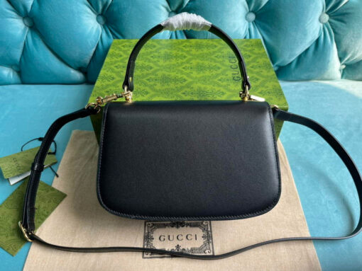 Replica Gucci 735101 Gucci Blondie Top-handle Bag Black