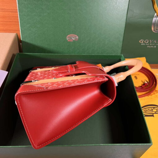 Replica Goyard BPMLTY07CL07P Sac Saigon Pm Bag Red 4