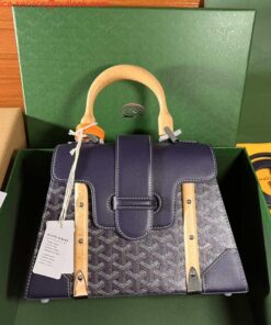 Replica Goyard BPMLTY07CL07P Sac Saigon Pm Bag Navy Blue