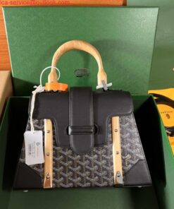 Replica Goyard Sac Saigon Pm Bag BPMLTY07CL07P Black