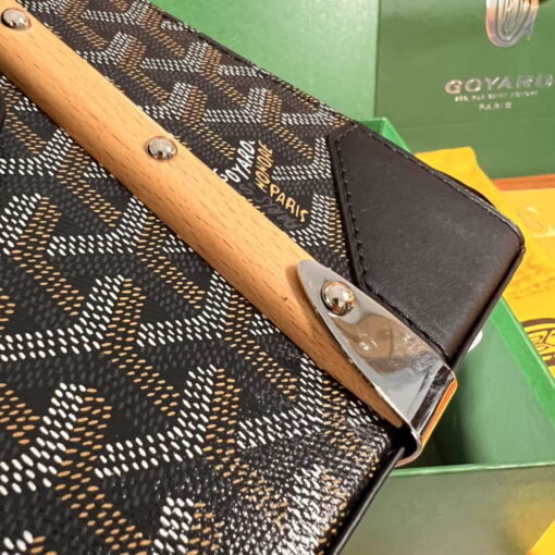 Replica Goyard Sac Saigon Pm Bag BPMLTY07CL07P Black 7