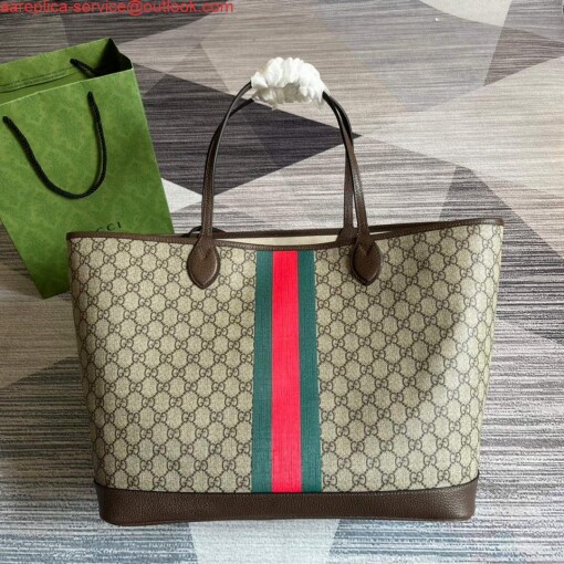 Replica Gucci 726755 GG Large Tote Bag Brown