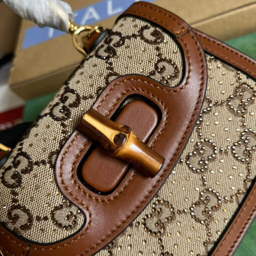 Replica Gucci 735116 Gucci Bamboo 1947 mini top handle bag 5