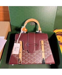 Replica Goyard Sac Saigon Pm Bag BPMLTY07CL07P Wine Red