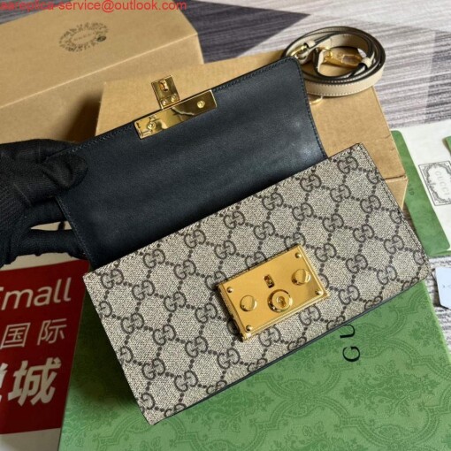 Replica Gucci 735103 Padlock Mini shoulder bag Black 7