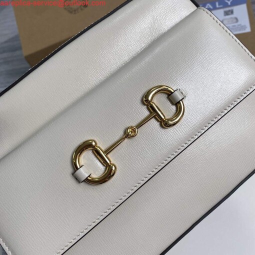 Replica Gucci 645454 Gucci Horsebit 1955 Small Shoulder Bag Beige 5