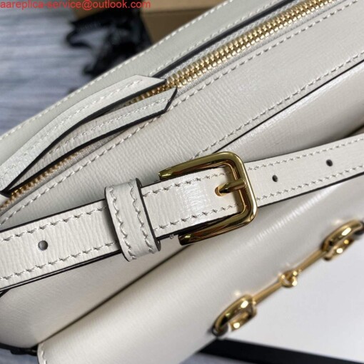 Replica Gucci 645454 Gucci Horsebit 1955 Small Shoulder Bag Beige 8