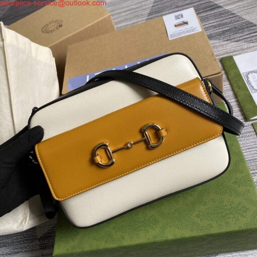 Replica Gucci 645454 Gucci Horsebit 1955 Small Shoulder Bag Beige Tan 5