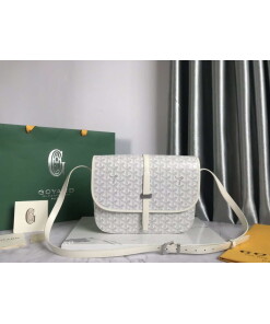 Replica Goyard 2MMLTY01CL01P Belvedere MM Bag GY020183 White