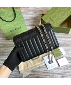 Replica Gucci 474575 GG Marmont mini bag Black