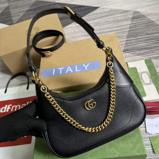 Replica Gucci 731817 Aphrodite Small Shoulder Bag Black 3