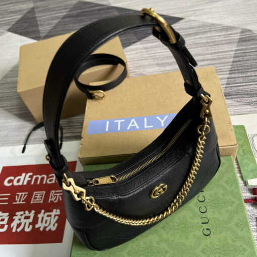 Replica Gucci 731817 Aphrodite Small Shoulder Bag Black 6