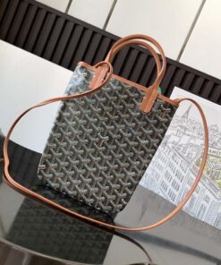 Replica Goyard POICLAPMLTY11CL61P Poitiers Claire Voie Bag Black &Brown 2