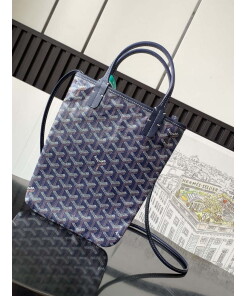 Replica Goyard POICLAPMLTY11CL61P Poitiers Claire Voie Bag Navy Blue