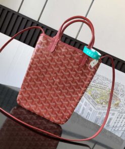 Replica Goyard POICLAPMLTY11CL61P Poitiers Claire Voie Bag Red 2