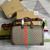 Replica Gucci 696015 Large duffle bag with Interlocking G Black 10