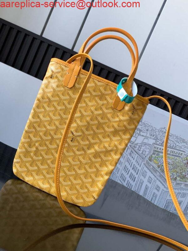 Replica Goyard POICLAPMLTY11CL61P Poitiers Claire Voie Bag Yellow 2