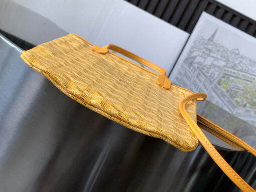 Replica Goyard POICLAPMLTY11CL61P Poitiers Claire Voie Bag Yellow 4