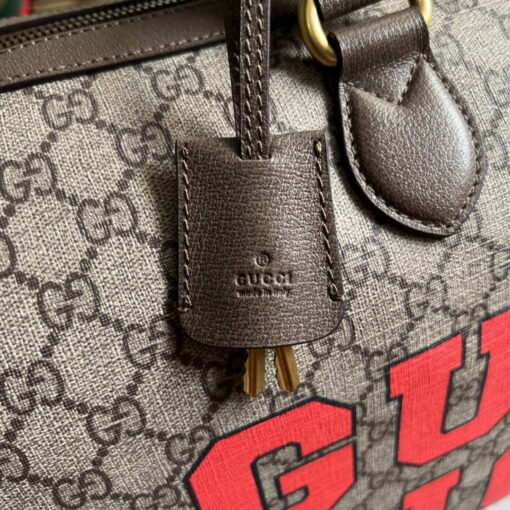 Replica Gucci 687828 Tiger GG Large Duffle Bag Brown 6