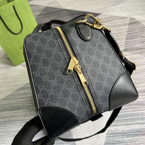 Replica Gucci 696015 Large duffle bag with Interlocking G Black 2