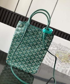 Replica Goyard POICLAPMLTY11CL61P Poitiers Claire Voie Bag Green 2