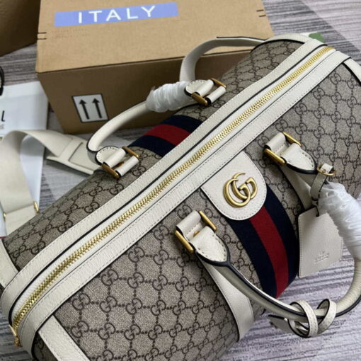 Replica Gucci 681295 Jumbo GG medium duffle bag Gray 6