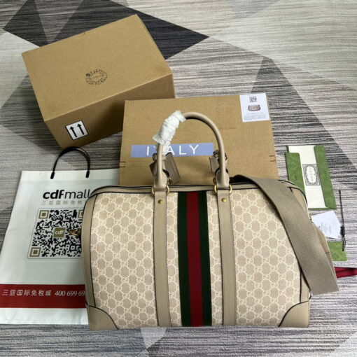 Replica Gucci 681295 Jumbo GG medium duffle bag Beige