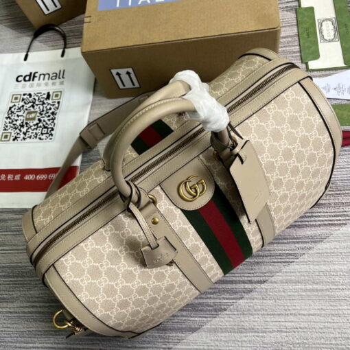 Replica Gucci 681295 Jumbo GG medium duffle bag Beige 4