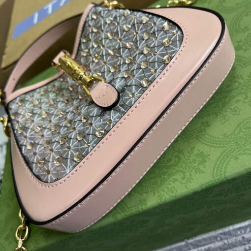 Replica Gucci 677027 Jackie 1961 Mini Crystal bag Pink 6