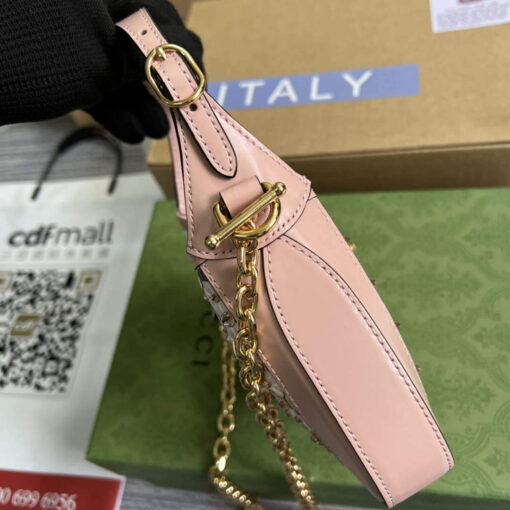 Replica Gucci 677027 Jackie 1961 Mini Crystal bag Pink 8