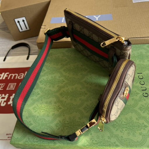 Replica Gucci 698805 Ophidia gg Heart Utility Belt Bag Brown 2