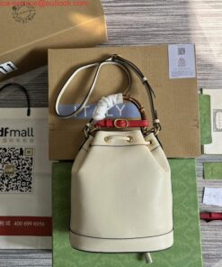 Replica Gucci 724652 Diana Small Bucket Bag White