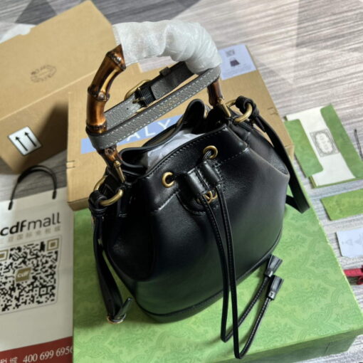 Replica Gucci 724652 Diana Small Bucket Bag Black 6