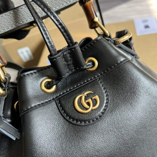 Replica Gucci 724652 Diana Small Bucket Bag Black 8