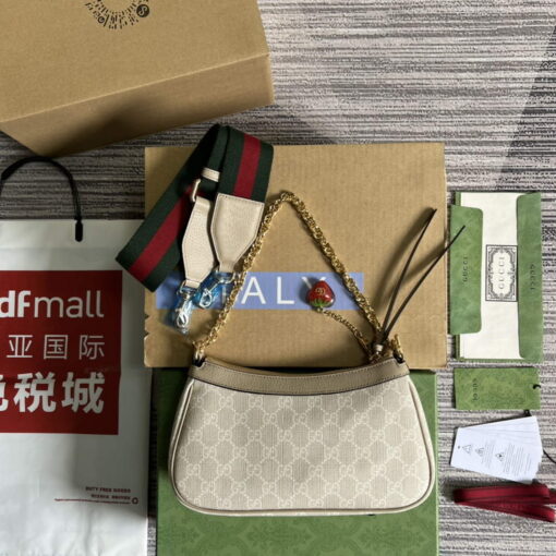 Replica Gucci 735132 Ophidia small handbag Oatmeal