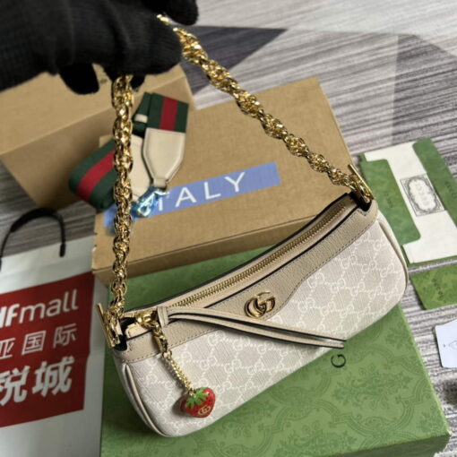 Replica Gucci 735132 Ophidia small handbag Oatmeal 3