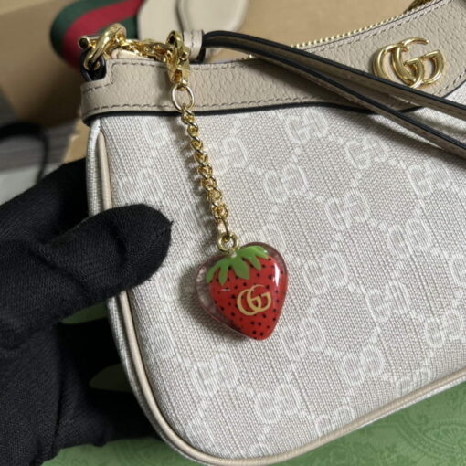 Replica Gucci 735132 Ophidia small handbag Oatmeal 5