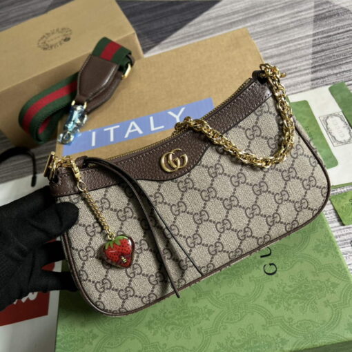 Replica Gucci 735132 Ophidia small handbag Brown 3