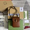 Replica Gucci 702106 Bamboo Mini Handbag White 9