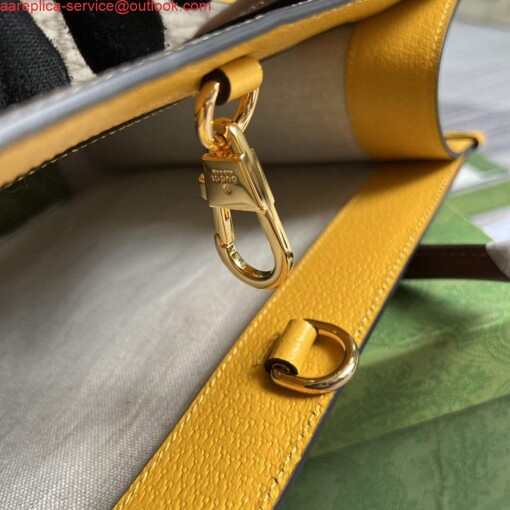 Replica Gucci 680956 Exquisite Gucci Small Tote Bag Yellow 7