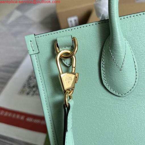 Replica Gucci 659983 Bananya Print Small Tote Pale green 6