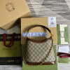 Replica Gucci 696011 Large shoulder bag with Interlocking G Oatmeal 9