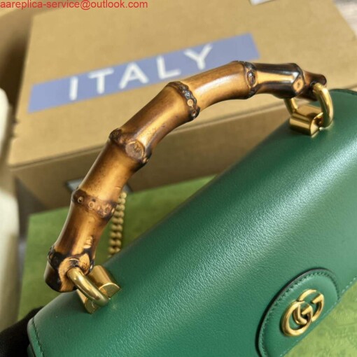 Replica Gucci 675795 Gucci Diana mini shoulder bag Green 4