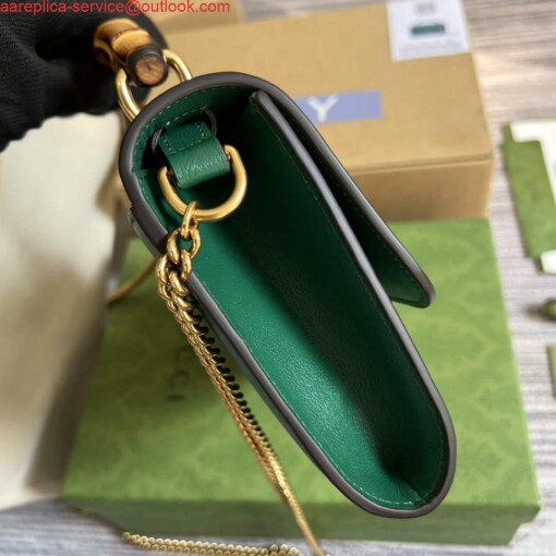 Replica Gucci 675794 Gucci Diana Small Shoulder Bag Green 2