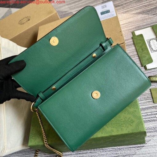 Replica Gucci 675794 Gucci Diana Small Shoulder Bag Green 6