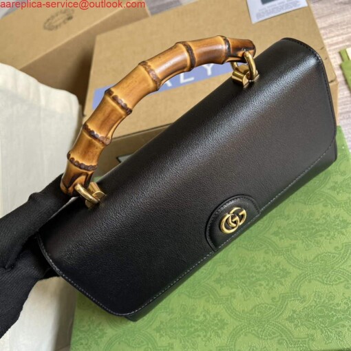 Replica Gucci 675794 Gucci Diana Small Shoulder Bag Black 4