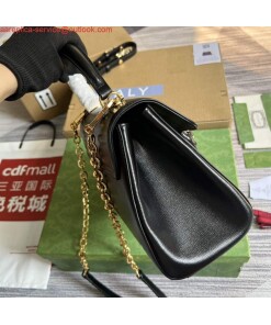 Replica Gucci 702049 Horsebit 1955 Medium Bag Black 2