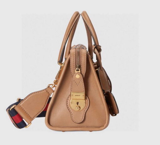 Replica Gucci 715772 Small top handle bag with Double G Brown 3