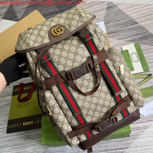 Replica Gucci 690999 Webbing GG Skateboard Backpack 3